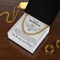 To My Husband - Adjustable Cuban Link Chain Necklace