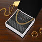 To My Husband - Adjustable Cuban Link Chain Necklace