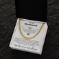 To My Husband - Adjustable Cuban Link Chain Necklace