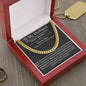 To My Husband - Adjustable Cuban Link Chain Necklace