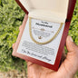 To My Husband - Adjustable Cuban Link Chain Necklace