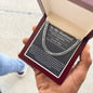 To My Husband - Adjustable Cuban Link Chain Necklace