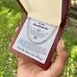 To My Husband - Adjustable Cuban Link Chain Necklace