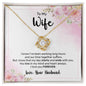 Jewelry Gift from Husband to Wife - My Day Starts and Ends with You - Love Knot Necklace