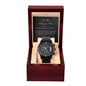 To My Amazing Dad - Black Chronograph Watch