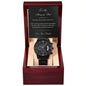 To My Amazing Dad - Black Chronograph Watch