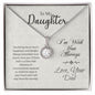 To My Daughter I'm With You Always - Eternal Hope Necklace