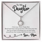 Daughter Never Forget I Love You Eternal Love Necklace