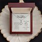 To My Daughter I'm With You Always - Eternal Hope Necklace