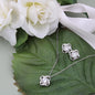 To My Beautiful Mom - Love Knot Earring and Necklace Set