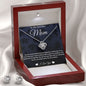 To My Beautiful Mom - Love Knot Earring and Necklace Set