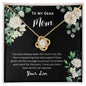 To My Dear Mom - Love Knot Necklace