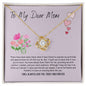 To My Dear Mom - Love Knot Necklace