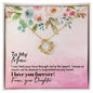 To My Mom I Love You Forever - Love Knot Necklace