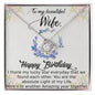 Happy Birthday To My Beautiful Wife Love Knot Necklace
