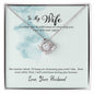 Wife I Choose You Love Knot Necklace