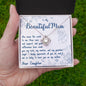 To My Beautiful Mom Love Knot Necklace