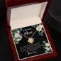 To My Dear Mom - Love Knot Necklace