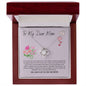 To My Dear Mom - Love Knot Necklace
