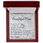 To My Beautiful Mom Love Knot Necklace