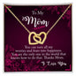 Thanks Mom Interlocking Hearts Necklace