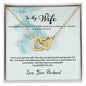 Interlocking Hearts Necklace - I Am So Lucky To Share A Life