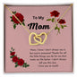 To My Mom - Interlocking Hearts Necklace