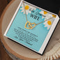 My Wife impossible to Love You More - Interlocking Hearts Necklace