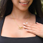 Thanks Mom Interlocking Hearts Necklace