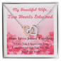 My Beautiful Wife Heart Entwined Pendant