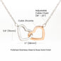 A Lot to Love About Us Interlocking Heart Necklace