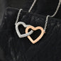 To My Mom - Interlocking Hearts Necklace