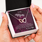 Thanks Mom Interlocking Hearts Necklace