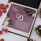 Dear Mom As I Look Back - Interlocking Hearts Necklace