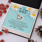 My Wife impossible to Love You More - Interlocking Hearts Necklace