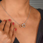 To My Mom - Interlocking Hearts Necklace