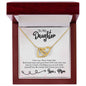 To My Daughter - Interlocking Hearts Necklace
