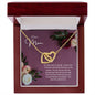 Dear Mom As I Look Back - Interlocking Hearts Necklace