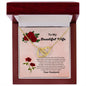 To My Beautiful Wife Interlocking Heart Necklace