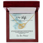Interlocking Hearts Necklace - I Am So Lucky To Share A Life
