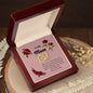 To My Mom - Interlocking Hearts Necklace