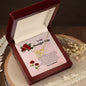 To My Beautiful Wife Interlocking Heart Necklace