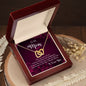 Thanks Mom Interlocking Hearts Necklace