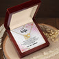 To My Wife My Day Starts and Ends With You Interlocking Heart Necklace