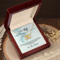 Interlocking Hearts Necklace - I Am So Lucky To Share A Life