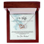 Interlocking Hearts Necklace - I Am So Lucky To Share A Life