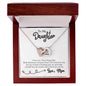 To My Daughter - Interlocking Hearts Necklace