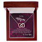 Thanks Mom Interlocking Hearts Necklace
