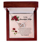 To My Beautiful Wife Interlocking Heart Necklace