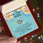 My Wife impossible to Love You More - Interlocking Hearts Necklace